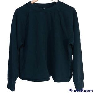 Anthropologie crew neck cropped sweatshirt